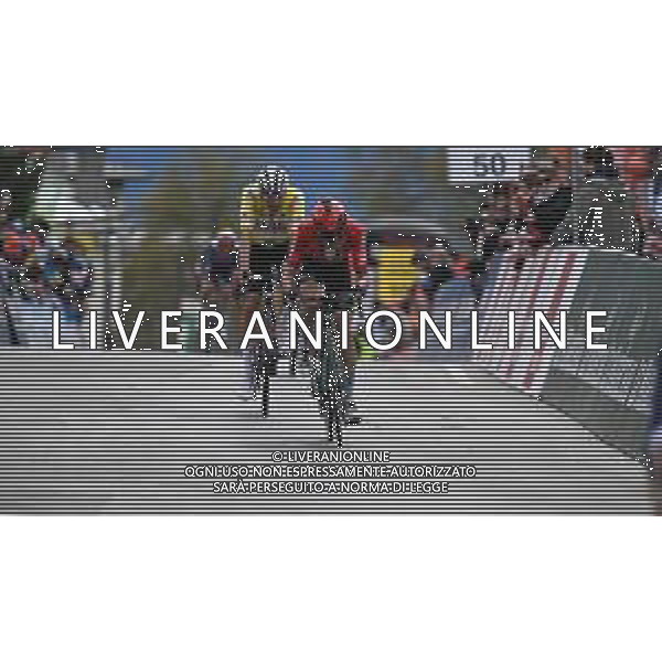 27-04-2024 Tour De Romandie; Tappa 04 Saillon - Leysin; 2024, Arkea - Beb Hotels; 2024, Uae Team Emirates; Rodriguez Martin, Cristian; Ayuso Pesquera, Juan; Leysin; ©SIROTTI / AGENZIA ALDO LIVERANI SAS