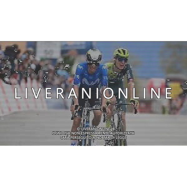 27-04-2024 Tour De Romandie; Tappa 04 Saillon - Leysin; 2024, Movistar; 2024, Bora - Hansgrohe; Mas, Enric; Vlasov, Aleksandr; Leysi2; ©SIROTTI / AGENZIA ALDO LIVERANI SAS