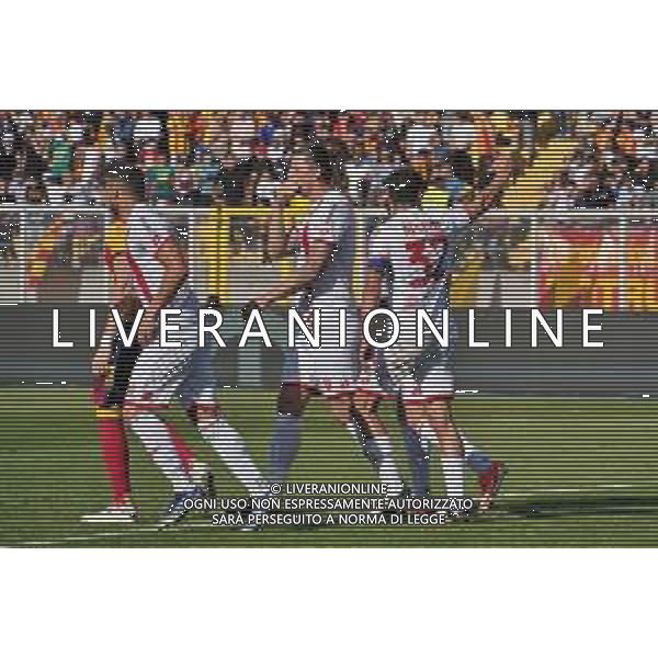 TVEM Matteo Pessina of AC Monza celebrates after scoring a goal during the Italian soccer Serie A match US Lecce vs Monza on April 27, 2024 at Via del Mare Stadium in Lecce, Italy. Photo Emmanuele Mastrodonato/agenzia Liverani/ AGENZIA ALDO LIVERANI SAS