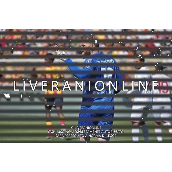 TVEM Michele Di Gregorio of AC Monza during the Italian soccer Serie A match US Lecce vs Monza on April 27, 2024 at Via del Mare Stadium in Lecce, Italy. Photo Emmanuele Mastrodonato/agenzia Liverani/ AGENZIA ALDO LIVERANI SAS