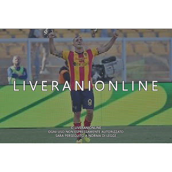 TVEM Nikola Krstovic of US Lecce celebrates after scoring a goal during the Italian soccer Serie A match US Lecce vs Monza on April 27, 2024 at Via del Mare Stadium in Lecce, Italy. Photo Emmanuele Mastrodonato/agenzia Liverani/ AGENZIA ALDO LIVERANI SAS