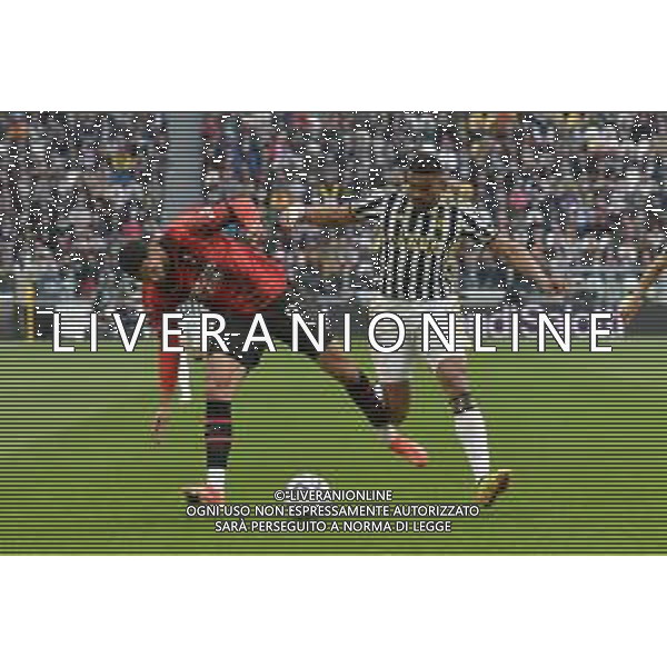 Torino 27.04.2024 Allianz Stadium @Alessandro Falzone/Ag. Aldo Liverani sas Juventus vs Milan Campionato Calcio Serie A TIM 2023/2024 34a giornata Nella foto: GLEISON BREMER-RUBEN LOFTUS-CHEEK ©Falzone / AGENZIA ALDO LIVERANI SAS