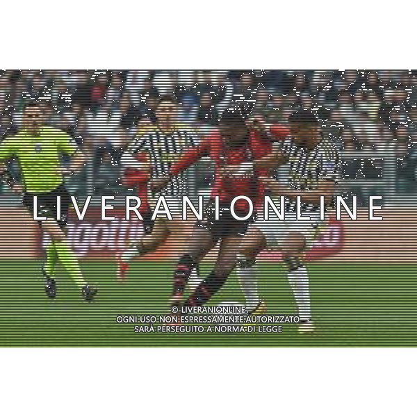 Torino 27.04.2024 Allianz Stadium @Alessandro Falzone/Ag. Aldo Liverani sas Juventus vs Milan Campionato Calcio Serie A TIM 2023/2024 34a giornata Nella foto: RAFAEL LEAO-BREMER GLEISON ©Falzone / AGENZIA ALDO LIVERANI SAS