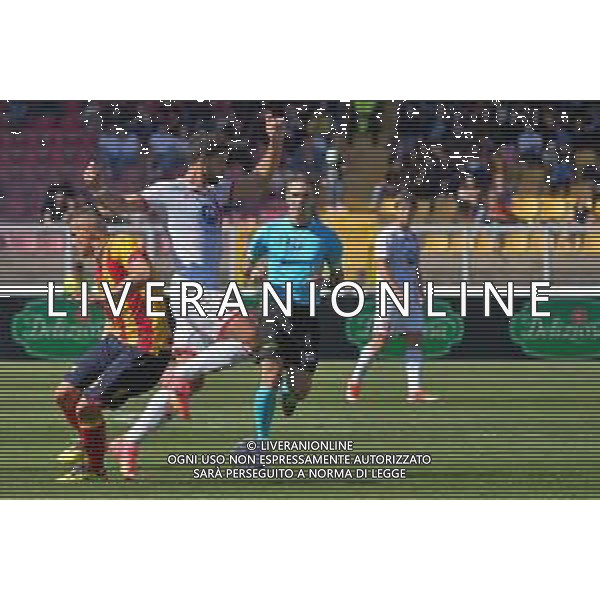 TVEM Pablo Marí of AC Monza in action against Nikola Krstovic of US Lecce during the Italian soccer Serie A match US Lecce vs Monza on April 27, 2024 at Via del Mare Stadium in Lecce, Italy. Photo Emmanuele Mastrodonato/agenzia Liverani