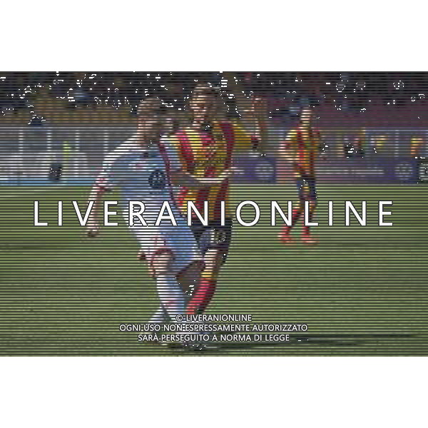 TVEM Geōrgios Kyriakopoulos of AC Monza and Remi Oudin of US Lecce during the Italian soccer Serie A match US Lecce vs Monza on April 27, 2024 at Via del Mare Stadium in Lecce, Italy. Photo Emmanuele Mastrodonato/agenzia Liverani
