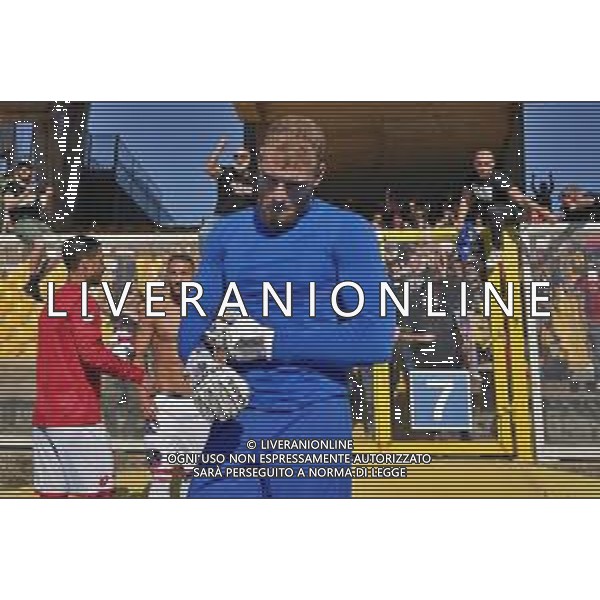 TVEM Michele Di Gregorio of AC Monza during the Italian soccer Serie A match US Lecce vs Monza on April 27, 2024 at Via del Mare Stadium in Lecce, Italy. Photo Emmanuele Mastrodonato/agenzia Liverani