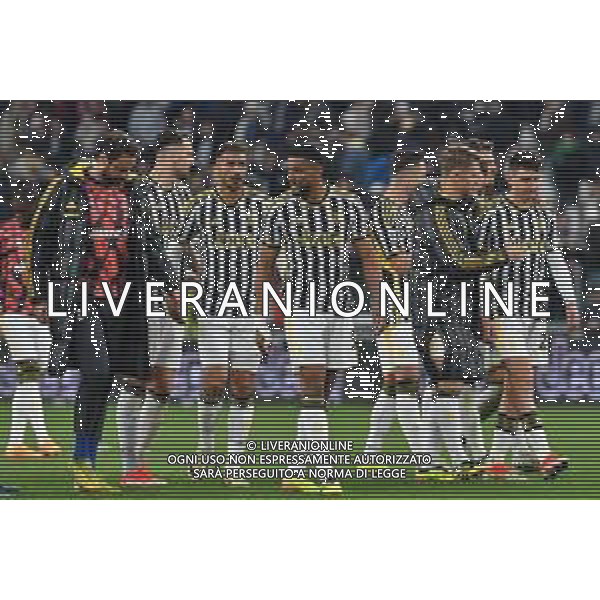 Torino 27.04.2024 Allianz Stadium @Alessandro Falzone/Ag. Aldo Liverani sas Juventus vs Milan Campionato Calcio Serie A TIM 2023/2024 34a giornata Nella foto: Delusione calciatori Juventus a fine gara ©Falzone / AGENZIA ALDO LIVERANI SAS