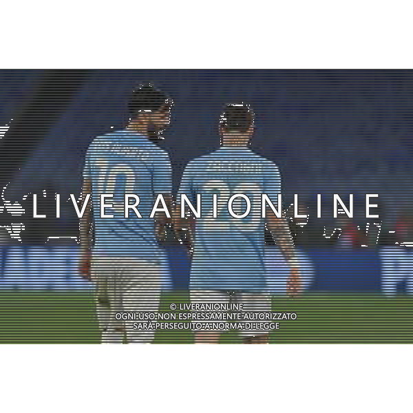 Lazio vs Hellas Verona - Campionato Serie A TIM - 34 giornata - Stadio Olimpico - Roma 27-04-2024 nella foto Luis Alberto e Mattia Zaccagni ©Federico Gaetano / AGENZIA ALDO LIVERANI SAS