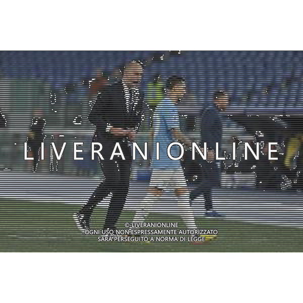 Lazio vs Hellas Verona - Campionato Serie A TIM - 34 giornata - Stadio Olimpico - Roma 27-04-2024 nella foto Tudor e Zaccagni ©Federico Gaetano / AGENZIA ALDO LIVERANI SAS