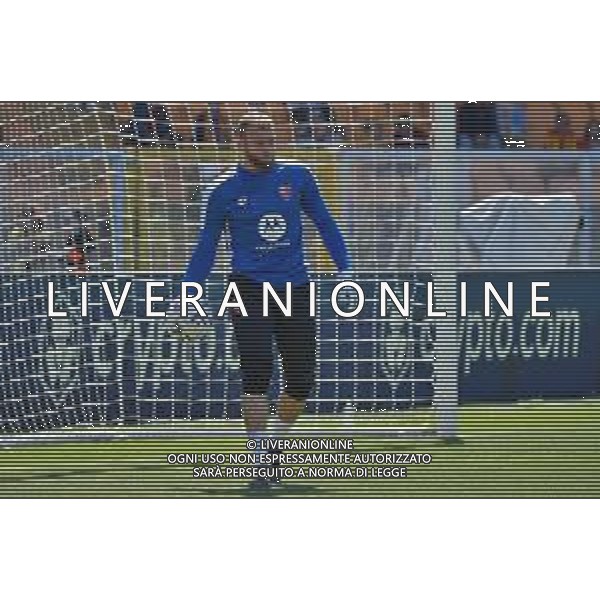 TVEM Michele Di Gregorio of AC Monza during the Italian soccer Serie A match US Lecce vs Monza on April 27, 2024 at Via del Mare Stadium in Lecce, Italy. Photo Emmanuele Mastrodonato/agenzia Liverani / AGENZIA ALDO LIVERANI SAS