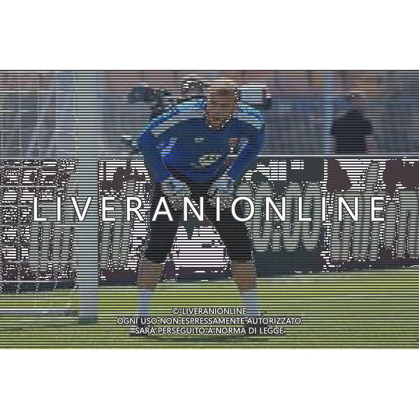 TVEM Michele Di Gregorio of AC Monza during the Italian soccer Serie A match US Lecce vs Monza on April 27, 2024 at Via del Mare Stadium in Lecce, Italy. Photo Emmanuele Mastrodonato/agenzia Liverani / AGENZIA ALDO LIVERANI SAS