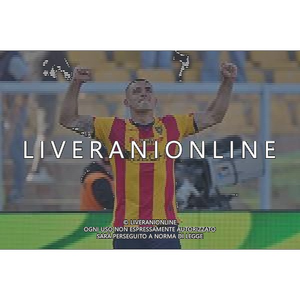 TVEM Nikola Krstovic of US Lecce celebrates after scoring a goal during the Italian soccer Serie A match US Lecce vs Monza on April 27, 2024 at Via del Mare Stadium in Lecce, Italy. Photo Emmanuele Mastrodonato/agenzia Liverani / AGENZIA ALDO LIVERANI SAS