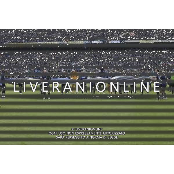 FESTEGGIAMENTI INTER A FINE GARA PER LA VITTORIA DEL 20mo SCUDETTO, STADIO MEAZZA SAN SIRO MILANO -INTER vs TORINO 34a Giornata Campionato calcio Serie A Tim 28.04.2024 ©PAOLO GIAMPIETRI / AGENZIA ALDO LIVERANI SAS