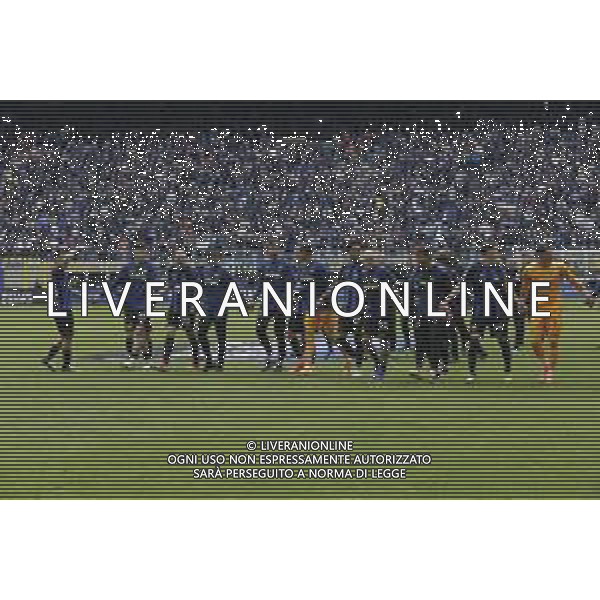 FESTEGGIAMENTI INTER A FINE GARA PER LA VITTORIA DEL 20mo SCUDETTO, STADIO MEAZZA SAN SIRO MILANO -INTER vs TORINO 34a Giornata Campionato calcio Serie A Tim 28.04.2024 ©PAOLO GIAMPIETRI / AGENZIA ALDO LIVERANI SAS