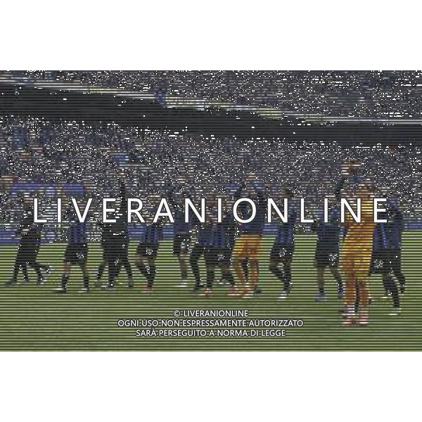 FESTEGGIAMENTI INTER A FINE GARA PER LA VITTORIA DEL 20mo SCUDETTO, STADIO MEAZZA SAN SIRO MILANO -INTER vs TORINO 34a Giornata Campionato calcio Serie A Tim 28.04.2024 ©PAOLO GIAMPIETRI / AGENZIA ALDO LIVERANI SAS