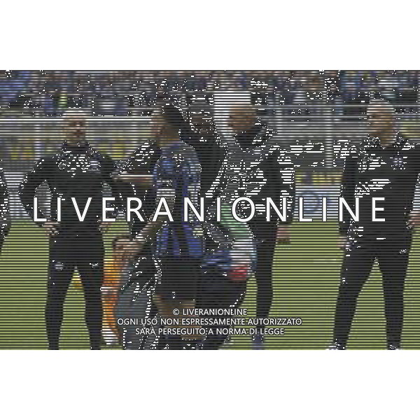 Marcus Thuram e Lautaro Martinez - FESTEGGIAMENTI INTER A FINE GARA PER LA VITTORIA DEL 20mo SCUDETTO, STADIO MEAZZA SAN SIRO MILANO -INTER vs TORINO 34a Giornata Campionato calcio Serie A Tim 28.04.2024 ©PAOLO GIAMPIETRI / AGENZIA ALDO LIVERANI SAS