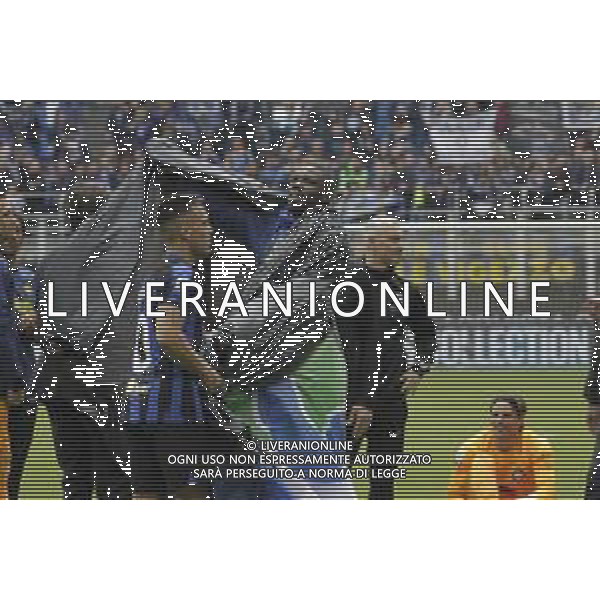 Marcus Thuram e Lautaro Martinez - FESTEGGIAMENTI INTER A FINE GARA PER LA VITTORIA DEL 20mo SCUDETTO, STADIO MEAZZA SAN SIRO MILANO -INTER vs TORINO 34a Giornata Campionato calcio Serie A Tim 28.04.2024 ©PAOLO GIAMPIETRI / AGENZIA ALDO LIVERANI SAS