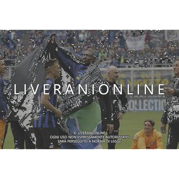 Marcus Thuram e Lautaro Martinez - FESTEGGIAMENTI INTER A FINE GARA PER LA VITTORIA DEL 20mo SCUDETTO, STADIO MEAZZA SAN SIRO MILANO -INTER vs TORINO 34a Giornata Campionato calcio Serie A Tim 28.04.2024 ©PAOLO GIAMPIETRI / AGENZIA ALDO LIVERANI SAS