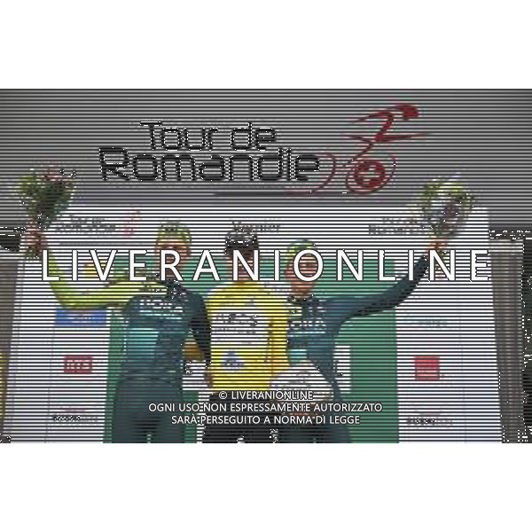28-04-2024 Tour De Romandie; Tappa 05 Vernier - Vernier; 2024, Ineos Grenadiers; 2024, Bora - Hansgrohe; Rodriguez Cano, Carlos; Vlasov, Aleksandr; Lipowitz, Florian; Vernier; ©SIROTTI/AGENZIA ALDO LIVERANI SAS