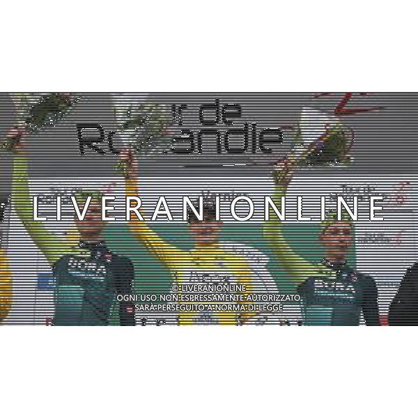 28-04-2024 Tour De Romandie; Tappa 05 Vernier - Vernier; 2024, Ineos Grenadiers; 2024, Bora - Hansgrohe; Rodriguez Cano, Carlos; Vlasov, Aleksandr; Lipowitz, Florian; Vernier; ©SIROTTI/AGENZIA ALDO LIVERANI SAS