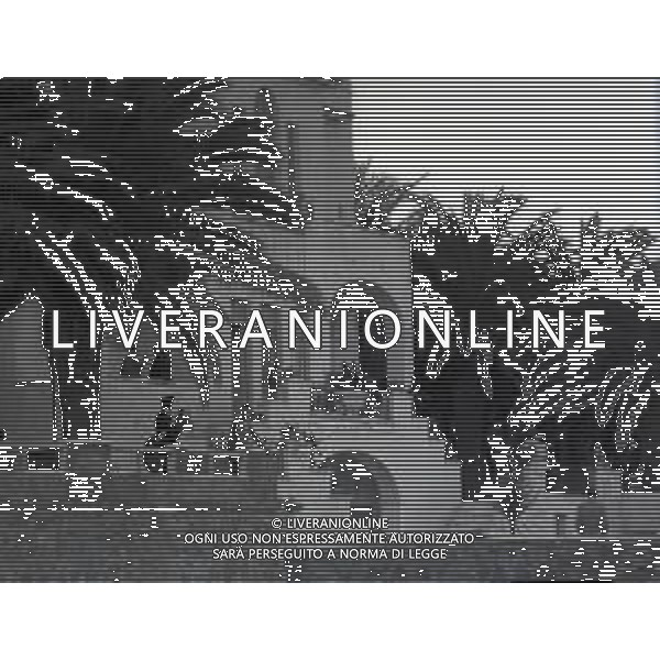 NEG-RETROSPETTIVA RE FARUK D\'EGITTO PRINCIPE NELLA FOTO RE FARUK LA RESIDENZA A SANTA MARINELLA AG ALDO LIVERANI SAS