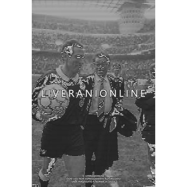 Neg- RETROSPETTIVA ARBITRO CARLO LONGHI NELLA FOTO ARBITRO CARLO LONGHI NELL\'ANNO 1990-1991 CON CAMILLO CEDRATI ACCOMPAGNATORE INTER AG ALDO LIVERANI SAS