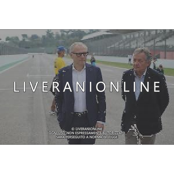 IMOLA 01 05 2024 AUTODROMO ENZO E DINO FERRARI 30∞ ANNIVERSARIO DALLA MORTE DI AYRTON SENNA PILOTA FORMULA 1 A IMOLA NELLA FOTO STEFANO DOMENICALI PRESIDENTE FORMULA 1 E GIAN CARLO MINARDI PRESIDENTE DELL\'AUTODROMO ©SANNA / AGENZIA ALDO LIVERANI SAS