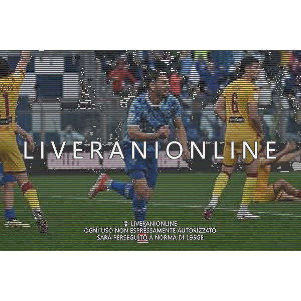 TVRG Como vs Cittadella nella foto Edoardo Goldaniga (Como) esulta dopo il gol del 2 a 1 Como 01-05-2024 Stadio Giuseppe Sinigaglia Campionato Serie BKT - 36a giornata foto Roberto Garavaglia/Agenzia Aldo Liverani sas