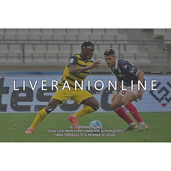 TVEM Ange-Yoan Bonny of Parma Calcio in action against Raffaele Pucino of SSC Bari during the Italian Serie B match SSC Bari vs Parma on May 01, 2024 at the San Nicola stadium in Bari, Italy. Photo by Emmanuele Mastrodonato/agenzia Aldo Liverani sas/ AGENZIA ALDO LIVERANI SAS