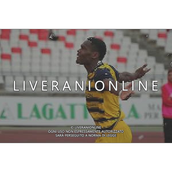 TVEM Ange-Yoan Bonny of Parma Calcio celebrates after scoring a goal during the Italian Serie B match SSC Bari vs Parma on May 01, 2024 at the San Nicola stadium in Bari, Italy. Photo by Emmanuele Mastrodonato/agenzia Aldo Liverani sas/ AGENZIA ALDO LIVERANI SAS