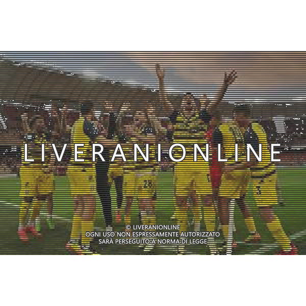 Players of Parma Calcio celebrates the victory/ AGENZIA ALDO LIVERANI SAS