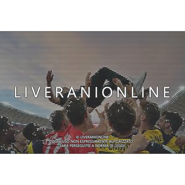 coach Fabio Pecchia of Parma Calcio celebrates the victory during the Italian Serie B match SSC Bari vs Parma on May 01, 2024 at the San Nicola stadium in Bari, Italy. Photo by Emmanuele Mastrodonato/agenzia Aldo Liverani sas/ AGENZIA ALDO LIVERANI SAS