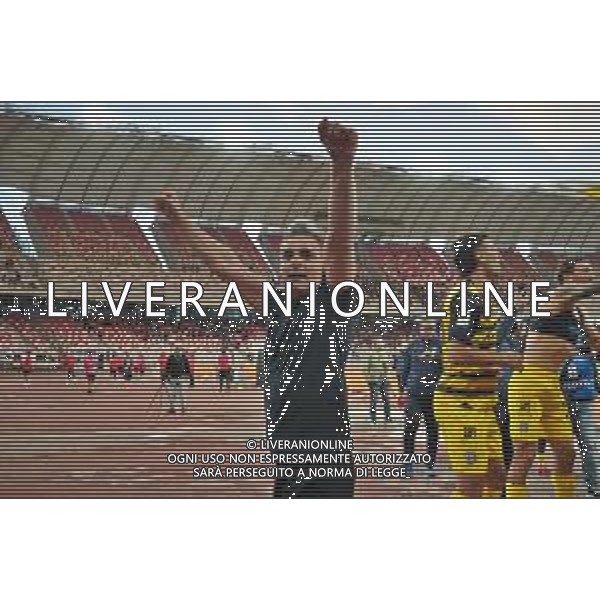 coach Fabio Pecchia of Parma Calcio celebrates the victory during the Italian Serie B match SSC Bari vs Parma on May 01, 2024 at the San Nicola stadium in Bari, Italy. Photo by Emmanuele Mastrodonato/agenzia Aldo Liverani sas/ AGENZIA ALDO LIVERANI SAS