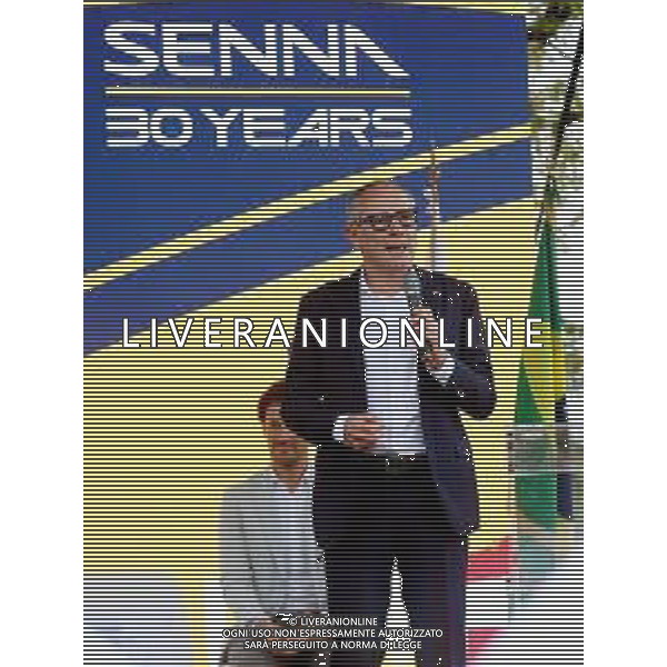 IMOLA 01 05 2024 AUTODROMO ENZO E DINO FERRARI 30∞ANNIVERSARIO DELLA MORTE DI AYRTON SENNA PILOTA FORMULA 1 NELLA FOTO STEFANO DOMENICALI PRESIDENTE FORMULA 1 ©SANNA / AGENZIA ALDO LIVERANI SAS