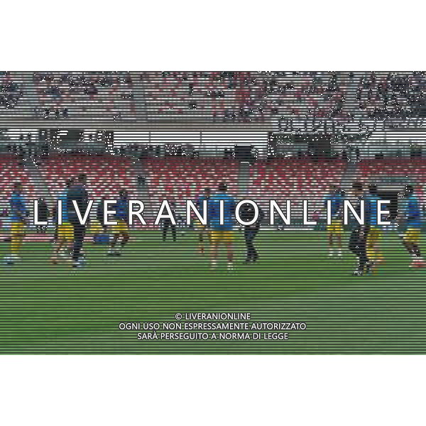 TVEM Players of Parma Calcio warms up during the Italian Serie B match SSC Bari vs Parma on May 01, 2024 at the San Nicola stadium in Bari, Italy. Photo by Emmanuele Mastrodonato/agenzia Aldo Liverani sas / AGENZIA ALDO LIVERANI SAS