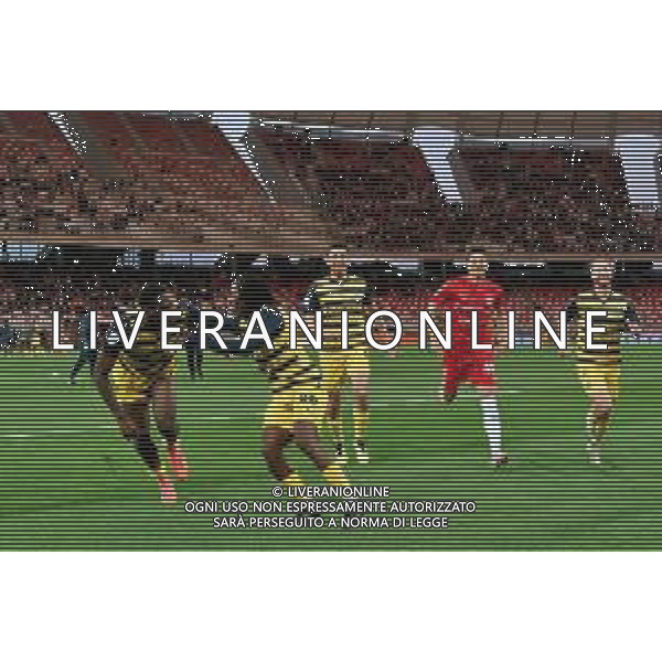 TVEM The Parma Calcio players are celebrating their mathematical promotion to Serie A at the end of the Serie B match on the SSC Bari field in Bari, Italy, on May 1, 2024. Photo by Emmanuele Mastrodonato/agenzia Aldo Liverani sas / AGENZIA ALDO LIVERANI SAS