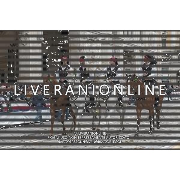1-5-2024. 368° festa Sant\'Efisio Martire, Cagliari. Efisio viene venerato a Cagliari, nella chiesa stampacina a lui intitolata, e in particolare a Pula, nella chiesetta romanica costruita sulla spiaggia di Nora dove, secondo la tradizione, il santo subì il martirio per decapitazione. Festeggiamenti in onore di sant\'Efisio si tengono principalmente due volte all\'anno: il 15 gennaio, giorno in cui la Chiesa cattolica ne ha fissato sul calendario la Memoria Liturgica, ed il 1º maggio, la festa grande, quando la statua del santo viene portata in processione fino a Nora per sciogliere un voto fattogli dalla municipalità nel 1656 affinché liberasse Cagliari dalla peste. Foto Salvatore Moi/Agenzia Aldo Liverani s.as. ©MOI SALVATORE / AGENZIA ALDO LIVERANI SAS