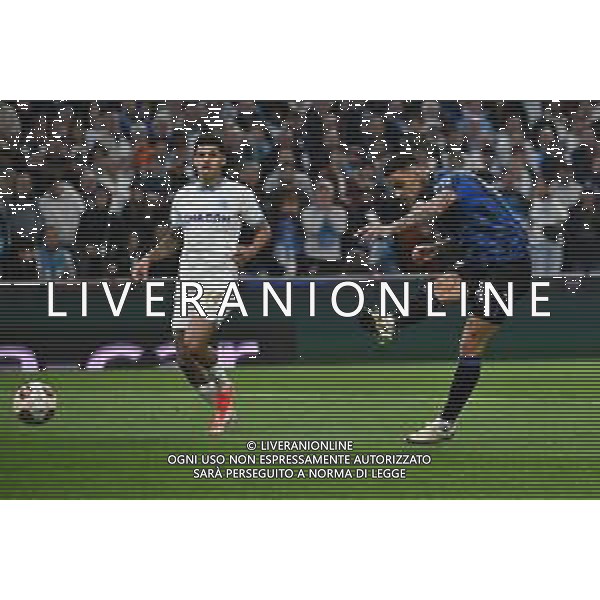 TVRG Olympique Marsiglia vs Atalanta nella foto Gianluca Scamacca (Atalanta) segna il gol dell\'1 a 0 Marsiglia (FRA) 02-05-2024 Stadio Velodrome UEFA Europa League - semifinale gara di andata foto Roberto Garavaglia/Agenzia Aldo Liverani sas/ AGENZIA ALDO LIVERANI SAS