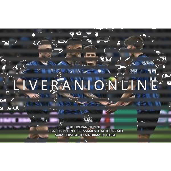 TVRG Olympique Marsiglia vs Atalanta nella foto esultanza Atalanta dopo il gol dell\'1 a 0 Marsiglia (FRA) 02-05-2024 Stadio Velodrome UEFA Europa League - semifinale gara di andata foto Roberto Garavaglia/Agenzia Aldo Liverani sas/ AGENZIA ALDO LIVERANI SAS