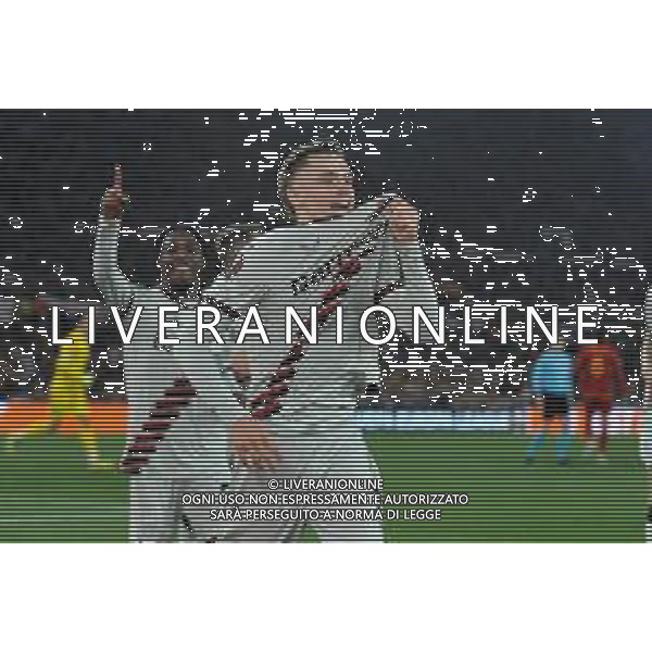 Roma vs Bayer Leverkusen - Europa League Semifinale - Gara di andata - Stadio Olimpico - Roma 02-05-2024 nella foto Esultanza Wirtz dopo il gol ©Federico Gaetano / AGENZIA ALDO LIVERANI SAS