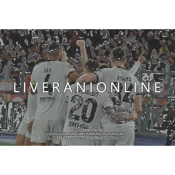 Roma vs Bayer Leverkusen - Europa League Semifinale - Gara di andata - Stadio Olimpico - Roma 02-05-2024 nella foto Esultanza Bayer Leverkusen dopo il gol Wirtz ©Federico Gaetano / AGENZIA ALDO LIVERANI SAS