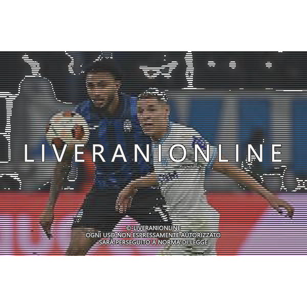 TVRG Olympique Marsiglia vs Atalanta nella foto Ederson Jose\' dos Santos (Atalanta) e Amine Harit (Olympique Marsiglia) Marsiglia (FRA) 02-05-2024 Stadio Velodrome UEFA Europa League - semifinale gara di andata foto Roberto Garavaglia/Agenzia Aldo Liverani sas