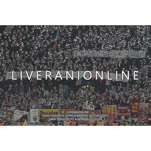 Roma vs Bayer Leverkusen - Europa League Semifinale - Gara di andata - Stadio Olimpico - Roma 02-05-2024 nella foto Striscione Tifosi Roma contro la lega ©Federico Gaetano / AGENZIA ALDO LIVERANI SAS