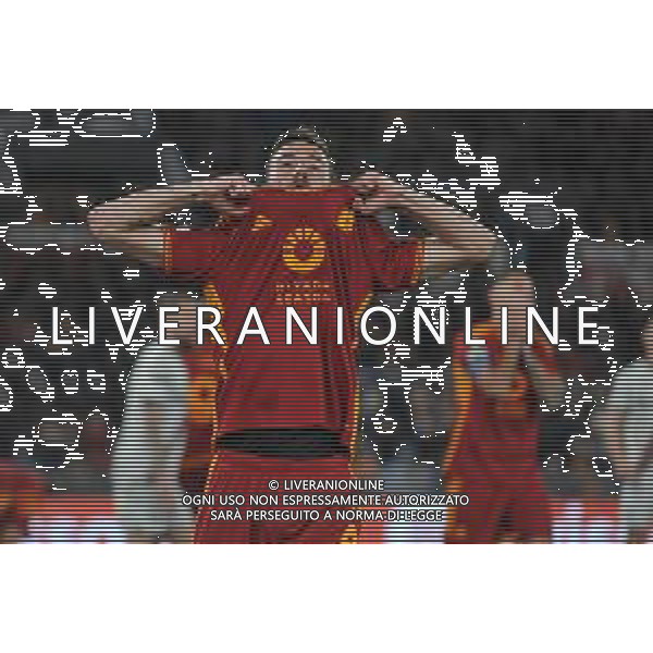 Roma vs Bayer Leverkusen - Europa League Semifinale - Gara di andata - Stadio Olimpico - Roma 02-05-2024 nella foto Delusione Cristante ©Federico Gaetano / AGENZIA ALDO LIVERANI SAS