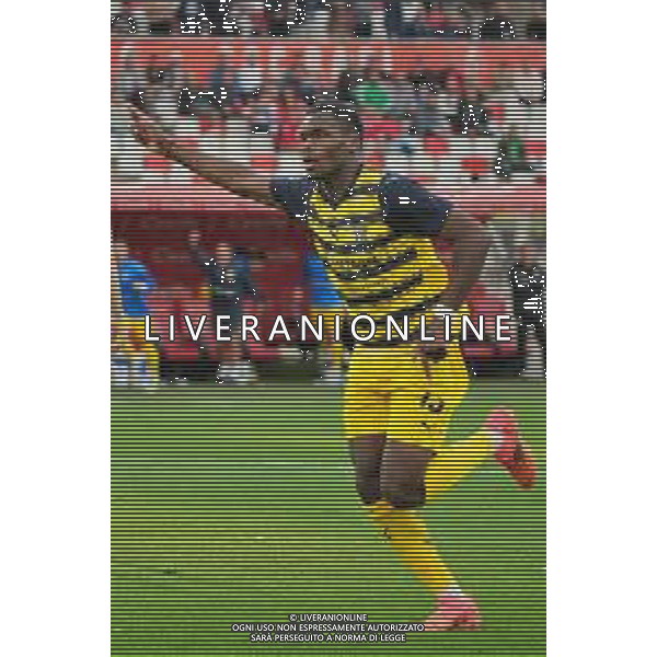 TVEM Ange-Yoan Bonny of Parma Calcio celebrates after scoring a goal during the Italian Serie B match SSC Bari vs Parma on May 01, 2024 at the San Nicola stadium in Bari, Italy. Photo by Emmanuele Mastrodonato/agenzia Aldo Liverani sas / AGENZIA ALDO LIVERANI SAS