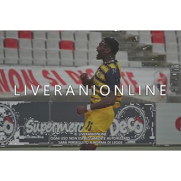 TVEM Ange-Yoan Bonny of Parma Calcio celebrates after scoring a goal during the Italian Serie B match SSC Bari vs Parma on May 01, 2024 at the San Nicola stadium in Bari, Italy. Photo by Emmanuele Mastrodonato/agenzia Aldo Liverani sas / AGENZIA ALDO LIVERANI SAS