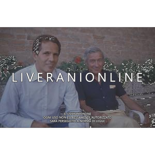 DIAP-RETROSPETTIVA GIULIANO GEMMA ATTORE NELLA FOTO GIULIANO GEMMA CON IL REGISTA DUCCIO TESSARI A VENEZIA NELL\'ANNO 1985 AG ALDO LIVERANI SAS 