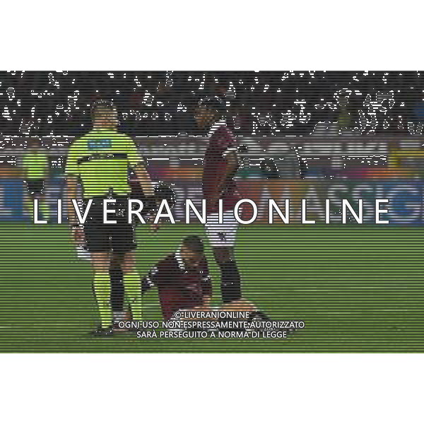 TVAF-Torino 03.05.2024 Stadio Grande Torino Alessandro Falzone/Ag. Aldo Liverani sas Torino vs Bologna Campionato Calcio Serie A TIM 2023/2024 35a giornata Nella foto: nikola vlasic a terra infortunato e duvan zapata ©Falzone / AGENZIA ALDO LIVERANI SAS