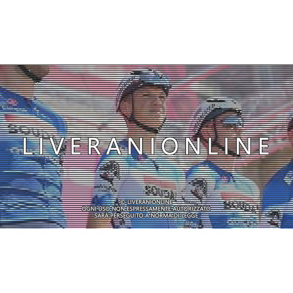 04-05-2024 Giro D\'italia; Tappa 01 Venaria Reale - Torino; 2024, Soudal - Quick Step; Vansevenant, Mauri; Venaria Reale; ©SIROTTI /AGENZIA ALDO LIVERANI SAS