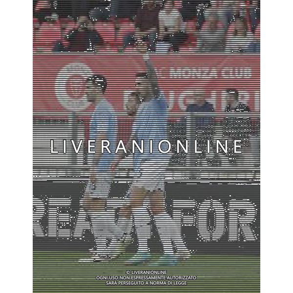 Esultanza matias vecino dopogol - MONZA - LAZIO CAMPIONATO DI CALCIO SERIE A TIM 04-05-2024 ©PAOLO GIAMPIETRI / AGENZIA ALDO LIVERANI SAS